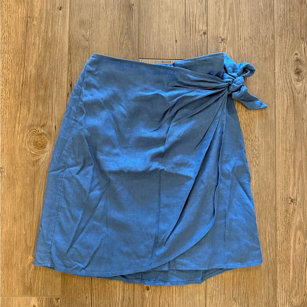 Blue Wrap Skirt - LC